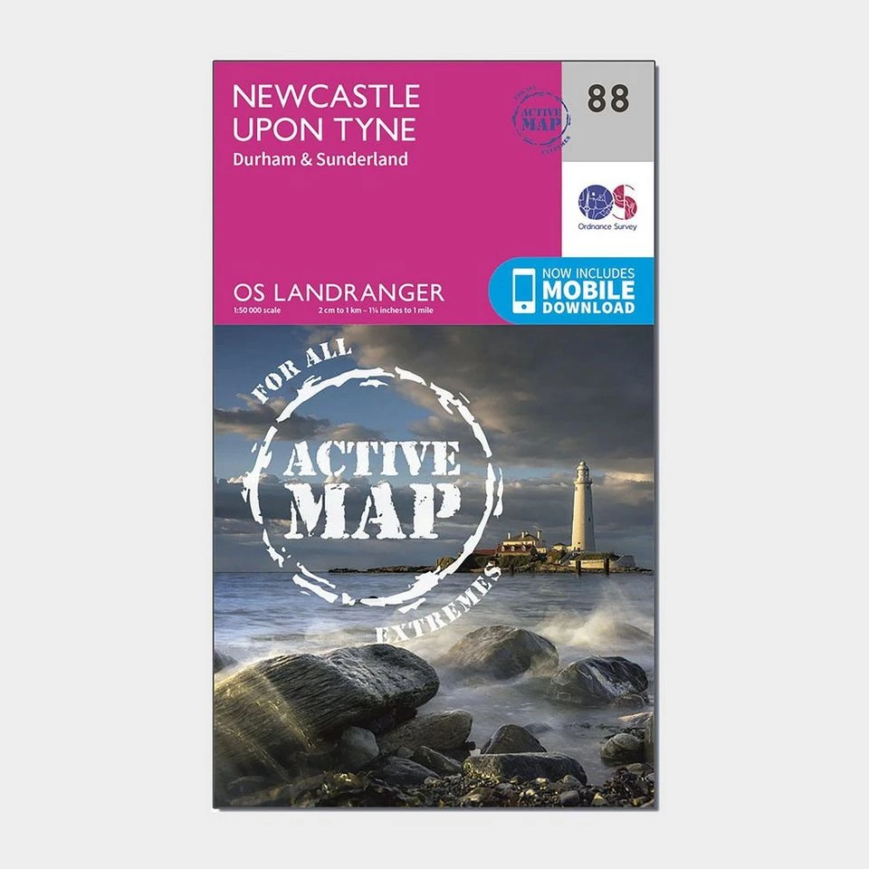 Landranger Active 88 Newcastle Upon Tyne, Durham & Sunderland Map With Digital Version 1 Landranger Active 88 Newcastle Upon Tyne, Durham & Sunderland Map With Digital Version