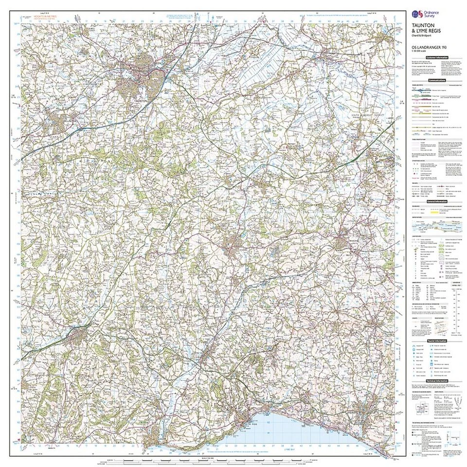 Landranger Active 193 Taunton & Lyme Regis, Chard & Bridport Map With Digital Version 3 Landranger Active 193 Taunton & Lyme Regis, Chard & Bridport Map With Digital Version - Image 3