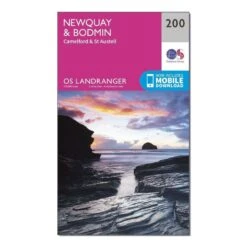Landranger 200 Newquay & Bodmin, Camelford & St Austell Map With Digital Version -Fishing Club Store go 031744 z