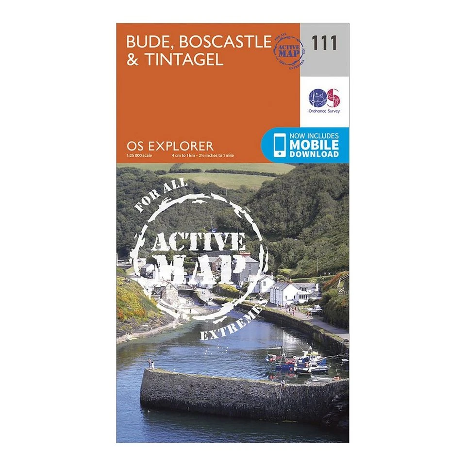 Explorer Active 111 Bude, Boscastle & Tintagel Map With Digital Version 1 Explorer Active 111 Bude, Boscastle & Tintagel Map With Digital Version