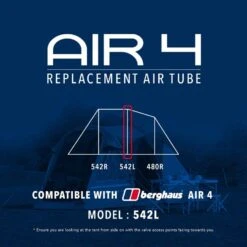 Air 4 Replacement Air Tube (Middle - 542L) 5 Air 4 Replacement Air Tube (Middle - 542L) -Fishing Club Store go 190062 z