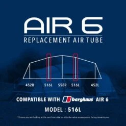 Air 6 Tent Replacement Air Tube - 516L
