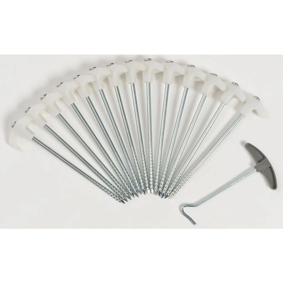 Glow-in-the-Dark Screw Tent Pegs 2 Glow-in-the-Dark Screw Tent Pegs - Image 2