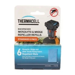 Thermacell Backpacker Mosquito Repellent Refills Mats (6 Pack) -Fishing Club Store go 326881 z