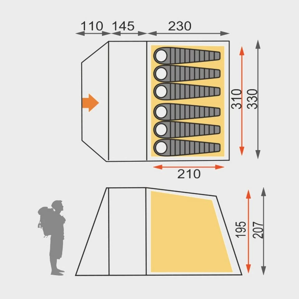 Sendero 6 Family Tent 2 Sendero 6 Family Tent - Image 2