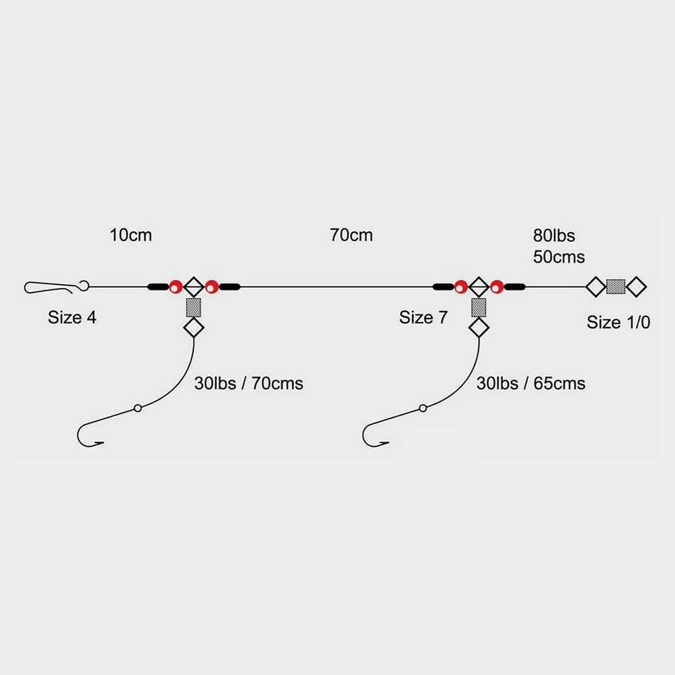 2 Hook 1 Up 1 Down Rig (Size 4) 1 2 Hook 1 Up 1 Down Rig (Size 4)