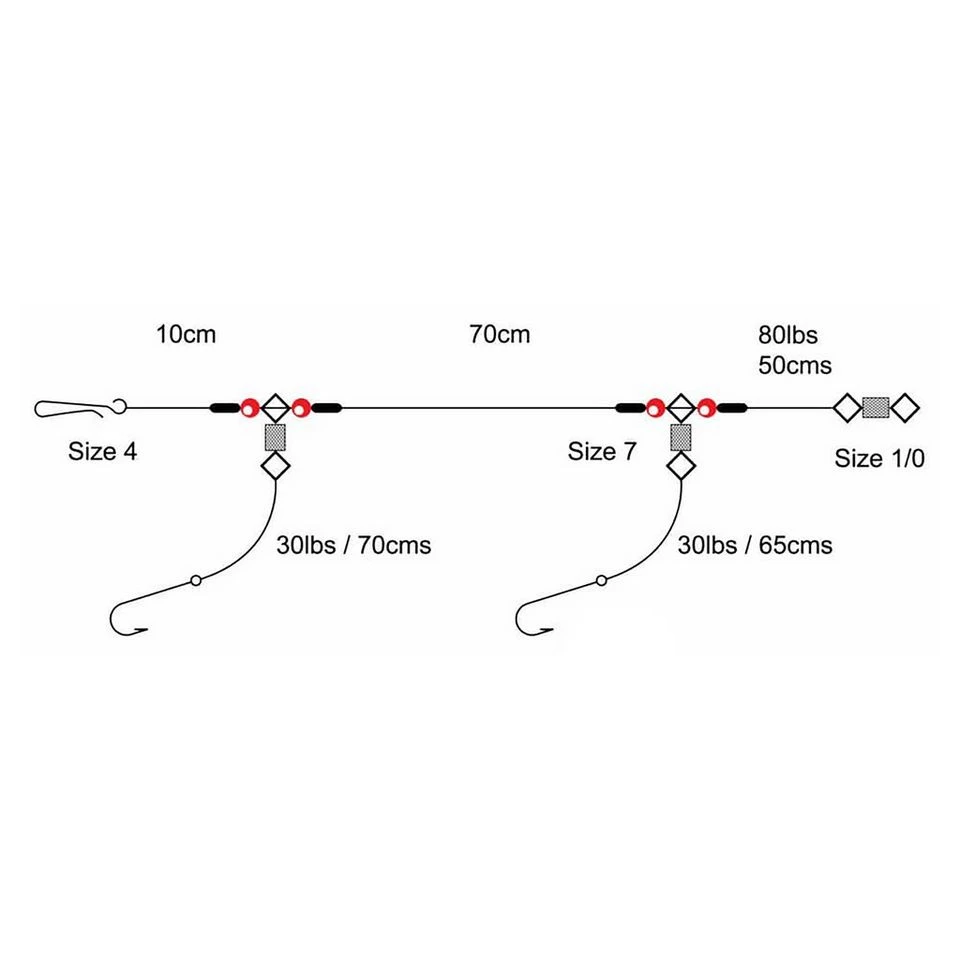 2 Hook 1 Up 1 Down Rig (Size 4) 2 2 Hook 1 Up 1 Down Rig (Size 4) - Image 2