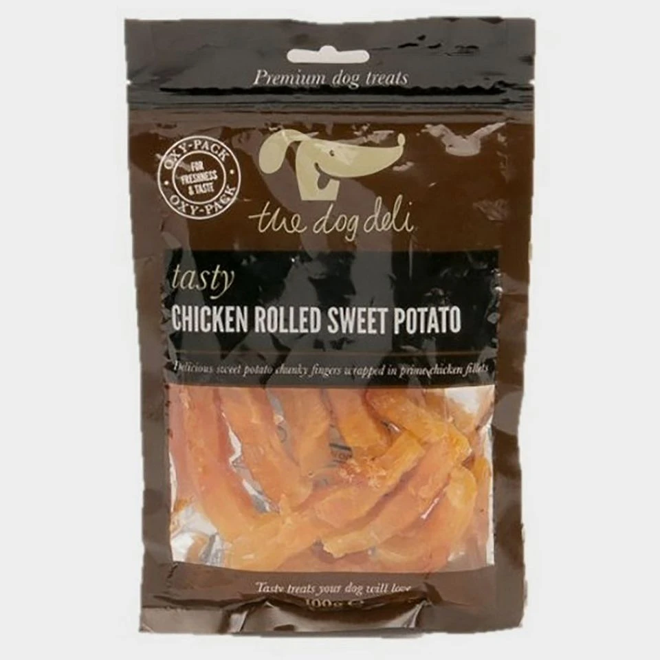 Dog Deli Chicken Rolled Sweet Potato 100g 1 Dog Deli Chicken Rolled Sweet Potato 100g