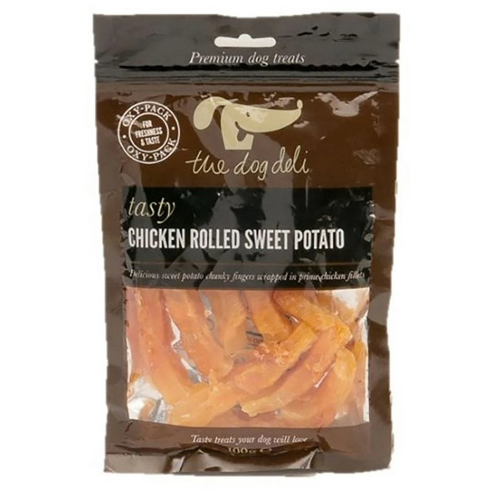 Dog Deli Chicken Rolled Sweet Potato 100g 2 Dog Deli Chicken Rolled Sweet Potato 100g - Image 2