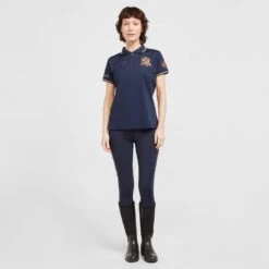 Ladies Team Tech Polo Shirt Navy -Fishing Club Store go 517286 c