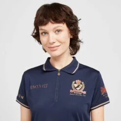 Ladies Team Tech Polo Shirt Navy -Fishing Club Store go 517286 d