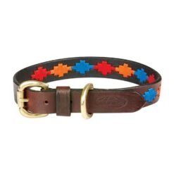 Weatherbeeta Polo Leather Dog Collar -Fishing Club Store go 517585 z