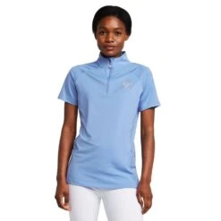 Womens Highgate Short Sleeved Base Layer Sky Blue -Fishing Club Store go 575380 z