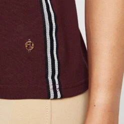 Womens Lia Sleeveless Polo Shirt Dark Berry -Fishing Club Store go 577056 e