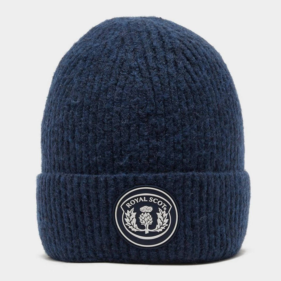 Knitted Beanie In Dark Blue 1 Knitted Beanie In Dark Blue