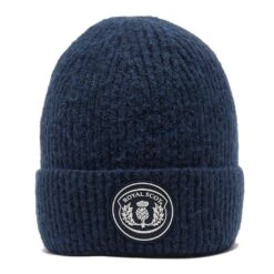 Knitted Beanie In Dark Blue 7 Knitted Beanie In Dark Blue -Fishing Club Store go 609989 z